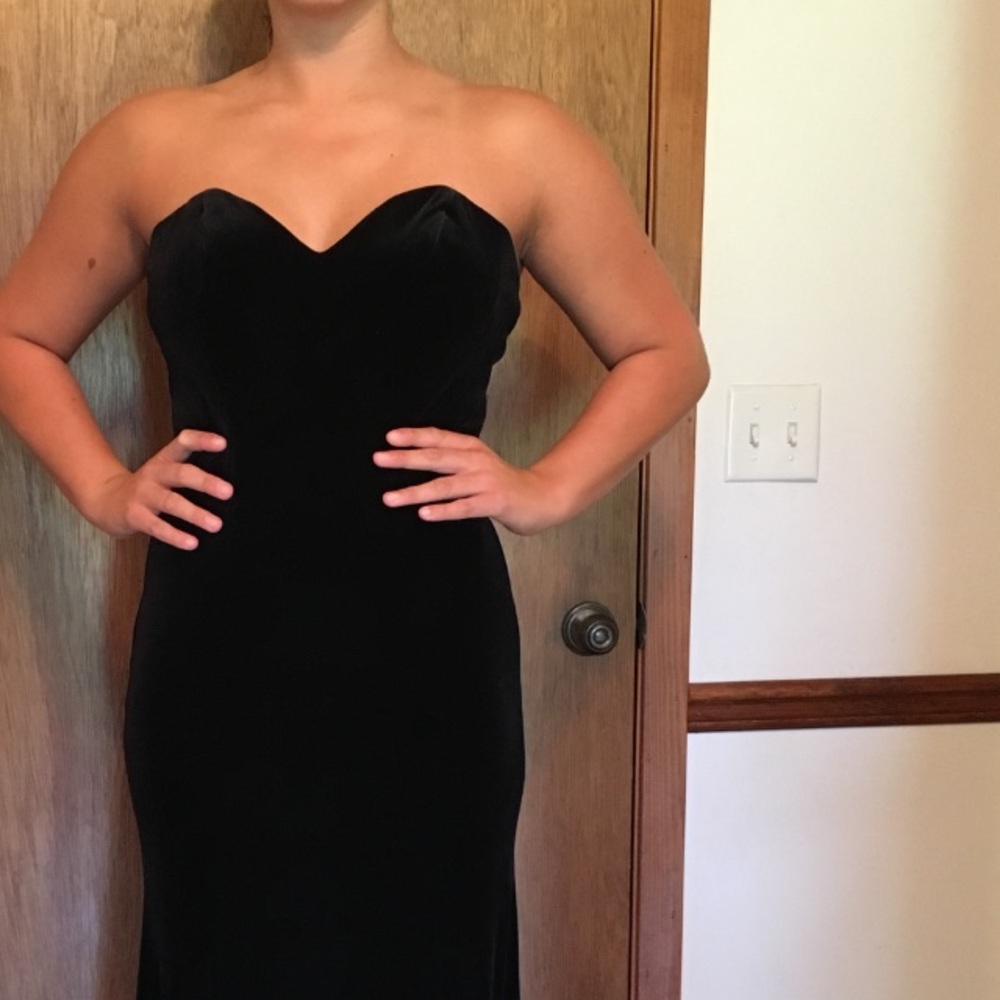 Black Velvet pageant/homecoming gown